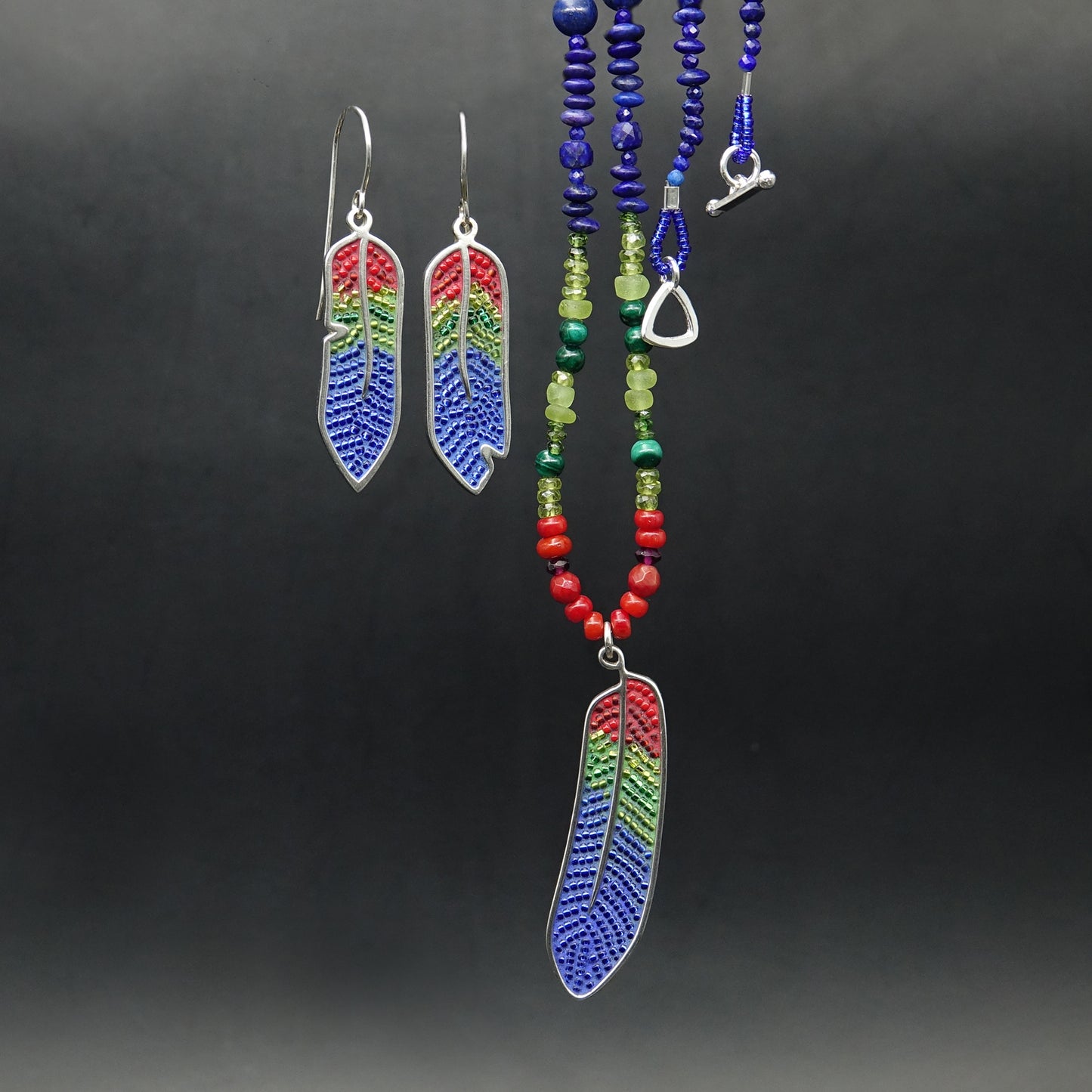 Macaw Feather Necklace